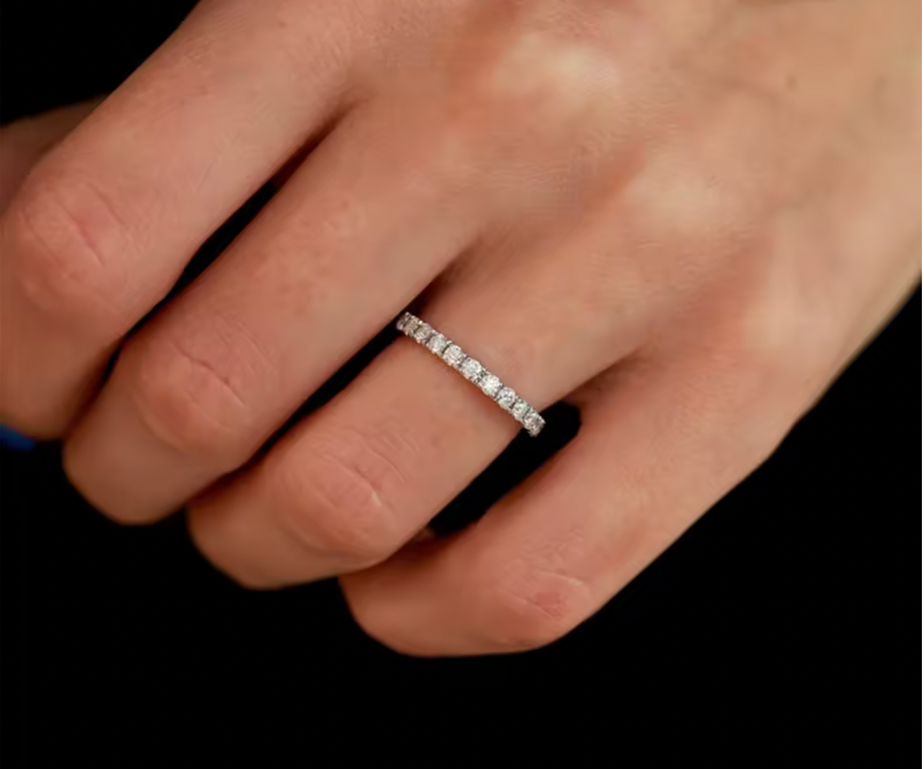 Halo Éternel — Alliance Éternity en Moissanite