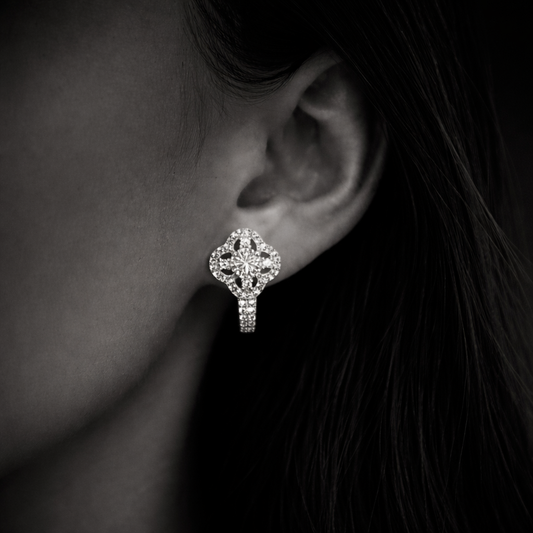 Boucles d'oreilles Trefles Celeste