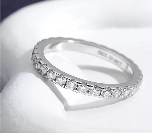 Halo Éternel — Alliance Éternity en Moissanite