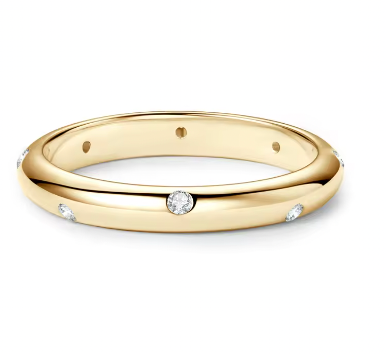 Éclat des Astres – Bague Eternity en Argent 925 et Moissanites