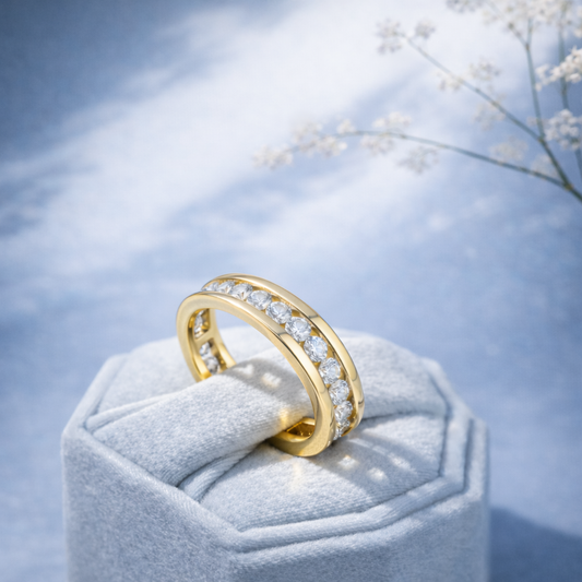 Éclat Éternel – Alliance Eternité Moissanite