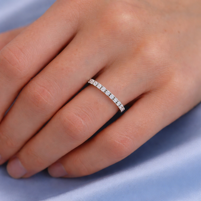 Halo Éternel — Alliance Éternity en Moissanite