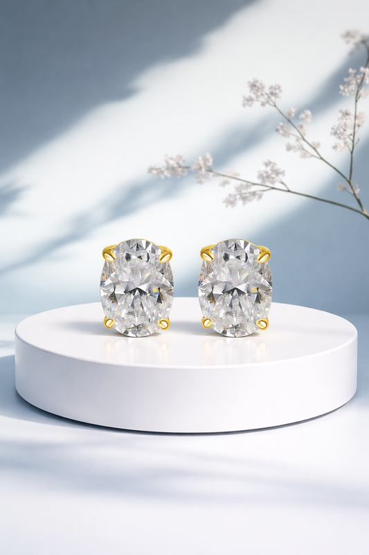 Boucles d'Oreilles éclat ovale