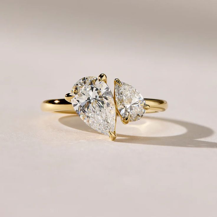 Bague Toi & Moi en Moissanite – Éclat d’Éternité