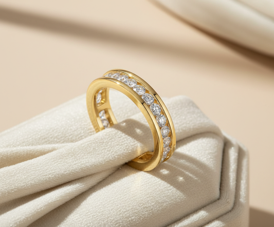 Éclat Éternel – Alliance Eternité Moissanite